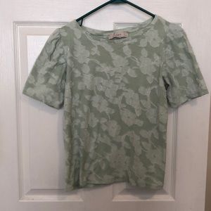 Loft textured floral top